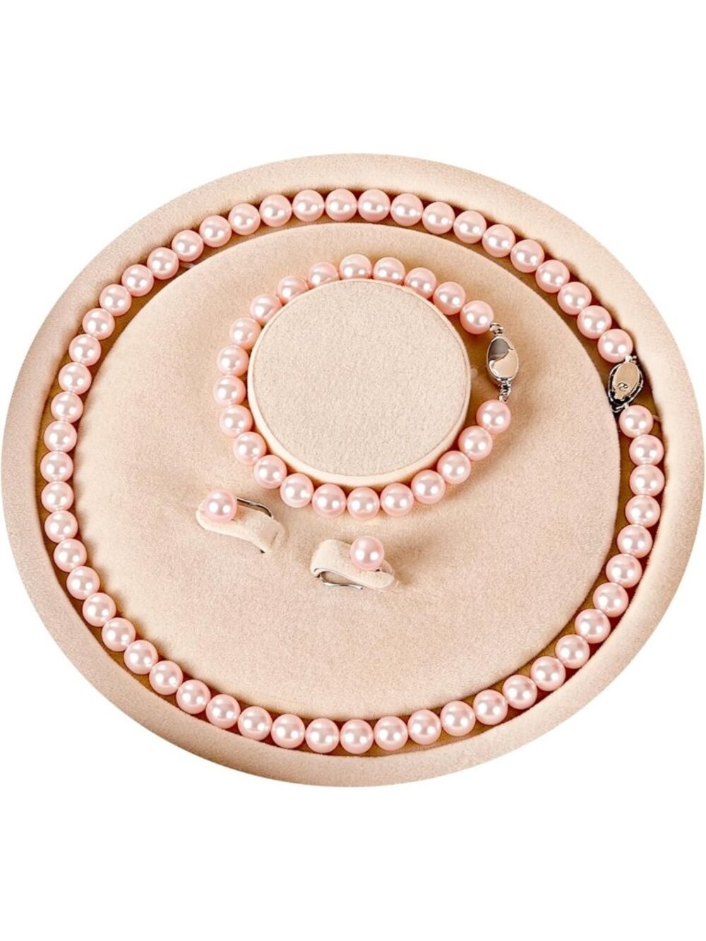 Elegant Pearl Jewelry Set - Necklace, Bracelet & Earrings for Weddings & Gifts